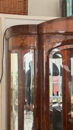 Beautiful antique/vintage display cabinet with curved glass, Huis en Inrichting, Kasten | Vitrinekasten, Ophalen, Nieuw, 25 tot 50 cm