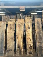 Oud eiken boomstamplanken, Gebruikt, 25 tot 50 mm, Eiken, Ophalen of Verzenden