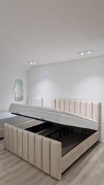 Opberg Boxspring Set 180x200 incl.Voetbord & Topper, Ophalen of Verzenden, 180 cm, Stof, Nieuw