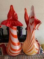 Vazen rood /wit, Antiek en Kunst, Kunst | Designobjecten, Ophalen of Verzenden