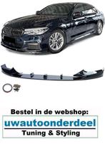 Spoiler Splitter Lip Hoogglans Zwart Voor Bmw 5 Serie G30 G3, Auto diversen, Tuning en Styling, Ophalen of Verzenden, Automotive Parts