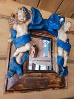 Spiegel met Engeltjes van Alan Wallis design, Huis en Inrichting, Woonaccessoires | Spiegels, Minder dan 50 cm, Gebruikt, Vierkant