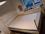 witte tweepersoons bedframe, Ophalen, Gebruikt, Wit, Romantisch