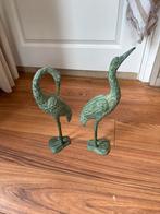 Bronzen Vogel Beelden Set, Ophalen, Gebruikt