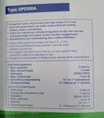 Dompelpomp  5500 l/uur 350w 7 meter snoer, Ophalen, Nieuw, Elektrisch, Dompelpomp