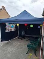 Donker blauwe harmonica party tent met zijwanden, Ophalen, Partytent, Minder dan 4 meter, Minder dan 5 meter