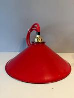 Oude geëmailleerde lamp rood (Laatste), Gebruikt, 50 tot 75 cm, Art deco, Ophalen of Verzenden