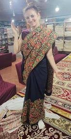 Sari/saree, Kleding | Dames, Sari, Overige typen, Blauw, Nieuw