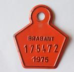 Oud metalen brommerplaatje BRABANT 1975., Fietsen en Brommers, Brommers | Toebehoren, Ophalen of Verzenden, Zo goed als nieuw