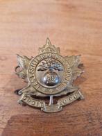 Wo2 baret embleem fusiliers de sherbrooke, Verzamelen, Ophalen of Verzenden, Landmacht, Nederland, Embleem of Badge