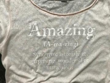 'Amazing' shirt - mt S - zalmrose - zgan