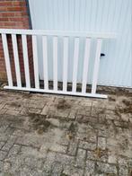 Hek of balustrade 100 x185 wit gegrong, Ophalen of Verzenden, Zo goed als nieuw, Metaal of IJzer, 115 cm of meer