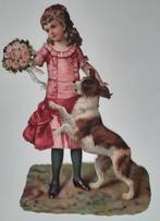 Grote Antieke Poesieplaat, Antiek en Kunst, Ophalen of Verzenden