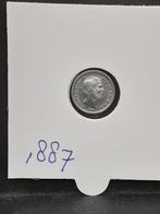 5 cent 1887 Koning Willem III, Koning Willem III, Zilver, Ophalen of Verzenden, Losse munt
