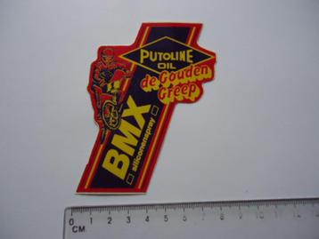 sticker oud BMX FIETSCROSS Putoline retro fiets cross race beschikbaar voor biedingen