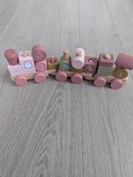Houten blokken trein roze little dutch, Kinderen en Baby's, Speelgoed | Houten speelgoed, Ophalen of Verzenden, Gebruikt