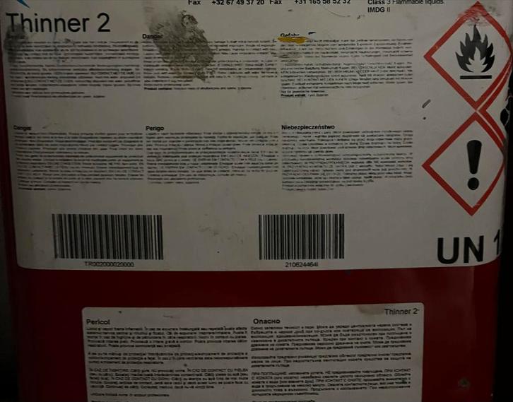 Thinner 2 - Brandbaar oplosmiddel, Doe-het-zelf en Verbouw, Gereedschap | Zaagmachines, Ophalen