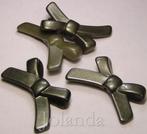 0357 Donker Groene Strikken Acryl Kralen (18 mm), Verzenden, Nieuw, Kraal