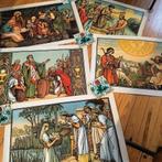 RELIGIEUZE  SCHOOLKAARTEN - VINTAGE, Antiek en Kunst, Antiek | Schoolplaten, Ophalen