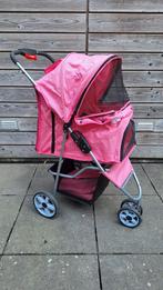 Katten / honden buggy roze zgan, Ophalen, Zo goed als nieuw, Pluche