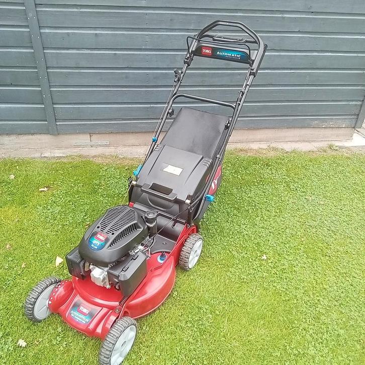 TORO GRASMAAIER ZELFRIJDEND MULCH OPVANG benzine maaier, Tuin en Terras, Grasmaaiers, Gebruikt, Benzine-grasmaaier, Cirkelmaaier