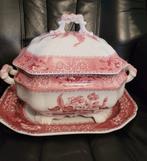 Spode England soepterrine met dienblad, Ophalen of Verzenden