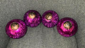 Heksenballen - 4 stuks - fuchsia (roze) - doorsnede 12 cm beschikbaar voor biedingen