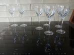 Toscane kristallen wijnglazen, rood (2) en wit (5), Glas of Glazen, Ophalen of Verzenden, Overige stijlen, Glas