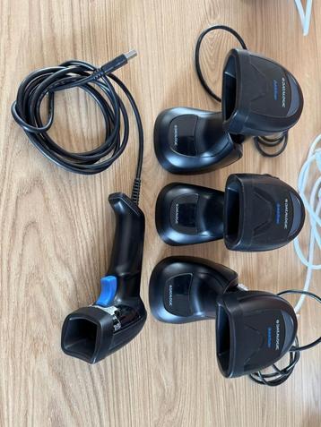 Datalogic QD2500 Handscanners set van 4 (3 houders) beschikbaar voor biedingen