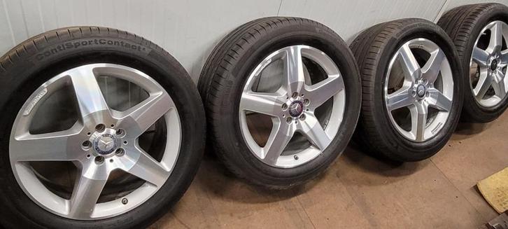 OEM Mercedes ML W166 GLE 19 inch AMG velgen met zomerbanden, Auto-onderdelen, Banden en Velgen, Banden en Velgen, Zomerbanden