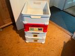 4 x Curver Unibox - Medium - opbergboxen - laag model, Doe-het-zelf en Verbouw, Kratten en Dozen, Ophalen, Minder dan 40 cm, Doos
