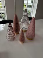 Complete set kerstboompjes roze zgan Intratuin, Diversen, Kerst, Ophalen of Verzenden, Zo goed als nieuw
