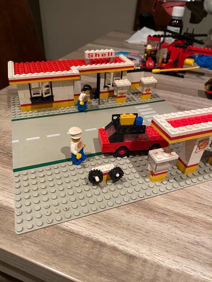 Lego set 377 Shell service station retro 1978, Kinderen en Baby's, Speelgoed | Duplo en Lego, Gebruikt, Lego, Complete set, Ophalen