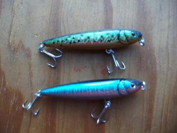 2 stuks kunstaas plugjes/ roofvis plugjes / baars plugjes  beschikbaar voor biedingen