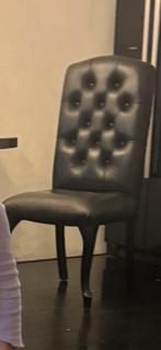 6x lederen stoelen. Van goosenswonen, Gebruikt, Barok, Zwart, Leer