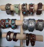 Partij nieuwe leren Armbanden Western/bohemian, Sieraden, Tassen en Uiterlijk, Armbanden, Nieuw, Met strass, Leer, Ophalen of Verzenden