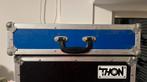 2U Rack Flightcase - Blauw - 53,5 x 12 x 53,5 cm, Ophalen of Verzenden, Gebruikt, Flightcase
