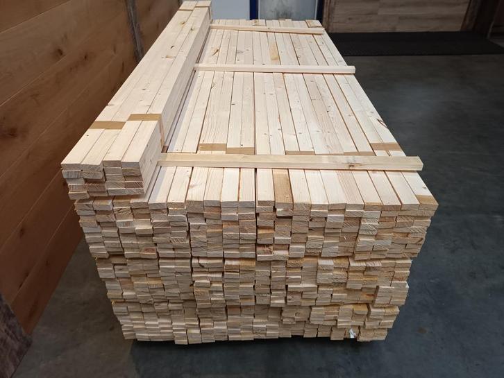 20X46MM VUREN 210CM PAK 10ST, Doe-het-zelf en Verbouw, Hout en Planken, Nieuw, Plank, Vuren, 200 tot 250 cm, Minder dan 25 mm