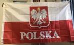 Grote vlag Polen met tekst en logo (150x90cm), Diversen, Vlaggen en Wimpels, Ophalen of Verzenden, Nieuw