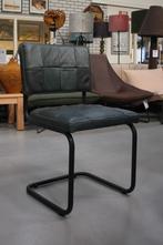 8 x eetkamerstoel Nelson Jess Design metaal leer sledestoel, Huis en Inrichting, Stoelen, Ophalen, Zo goed als nieuw, Metaal, Vijf, Zes of meer stoelen