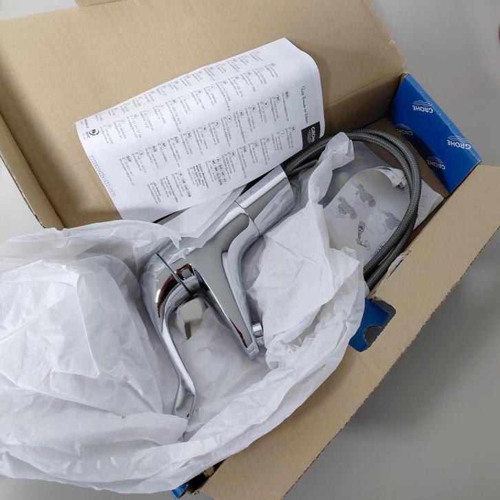 Grohe 32790000 Euroeco Kraan - Nieuw in Doos!, Doe-het-zelf en Verbouw, Sanitair, Nieuw, Kraan, Chroom, Ophalen of Verzenden
