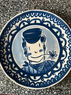 Blond groot dels blauw bord man afbeeling, Huis en Inrichting, Keuken | Servies, Ophalen of Verzenden, Aardewerk, Blond Amsterdam