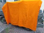 Grote oranje vintage deken. Retro. Acryl., Ophalen