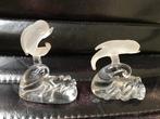 2x Kristallen  dolfijn - kristal dolfijntjes, Ophalen of Verzenden, Zo goed als nieuw, Dier