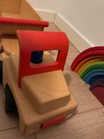 Houten Kiepwagen - Fagus - Bestuurbaar, Kinderen en Baby's, Speelgoed | Houten speelgoed, Ophalen of Verzenden, Gebruikt, Duw- of Trekspeelgoed