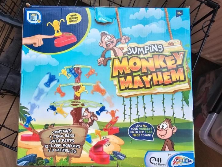 Spel Jumping Monkey Mayhem, Hobby en Vrije tijd, Gezelschapsspellen | Bordspellen, Gebruikt, Ophalen of Verzenden