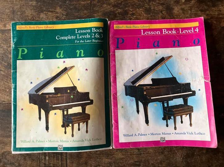 Alfred's Piano Library Lesboeken 2, 3 & 4 - Gebruikt, Boeken, Muziek, Gelezen, Instrument, Ophalen of Verzenden