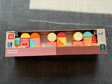 Te koop: NIEUW! Houten blokken trein Playing Kids beschikbaar voor biedingen