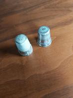 Vintage Zilveren Vingerhoeden - Set van 2, Ophalen of Verzenden