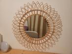 Rotan Spiegel, Huis en Inrichting, Woonaccessoires | Spiegels, Ophalen, Zo goed als nieuw, Minder dan 100 cm, Ovaal